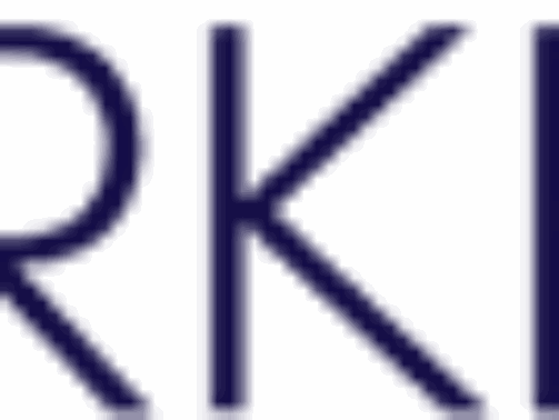 Logo of ARKET brand in dark blue.